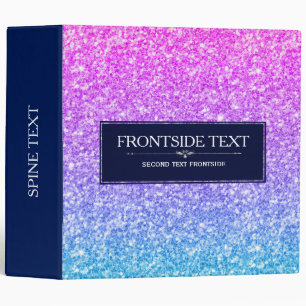 Pink To Blue Gradation Glitter Texture Binder