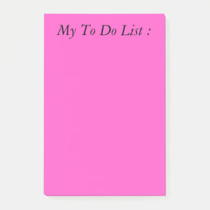 Pink To Do List Post-it Notes