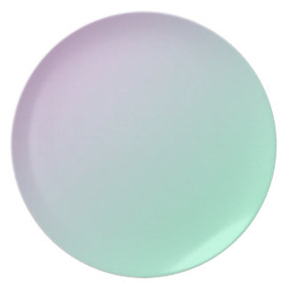Pink to Mint Green Plate