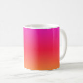 Pink to Orange Modern Gradient Coffee Mug (Front Right)