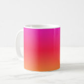 Pink to Orange Modern Gradient Coffee Mug (Front Left)