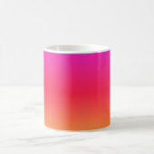 Pink to Orange Modern Gradient Coffee Mug (Center)