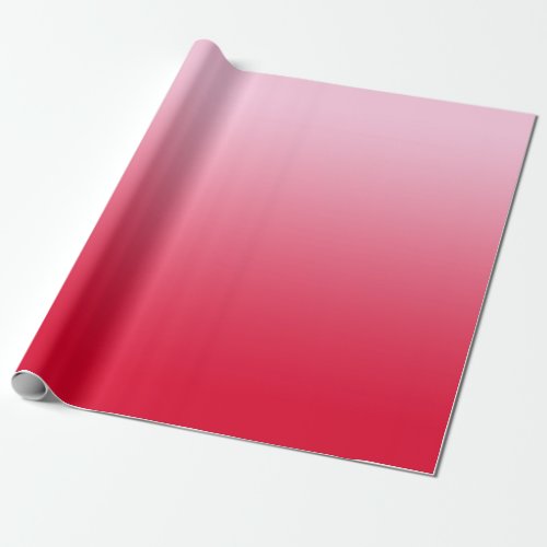 Pink to Red Ombre Wrapping Paper