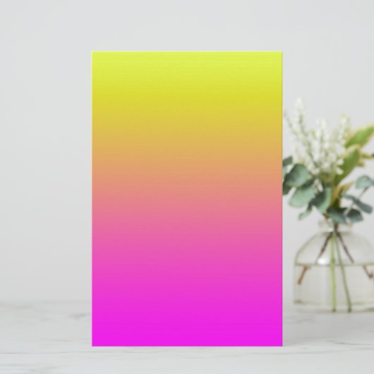 Pink to Yellow Gradient Gradation Sunset Beach Sun (Standing Front)