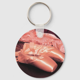 Pink Toe Shoes Photo Keychain