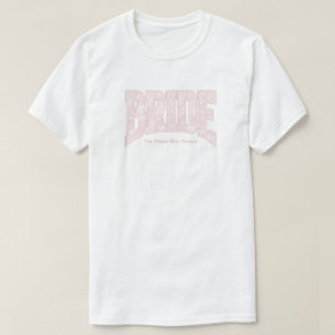Pink Toile BRIDE Engagement Shower Bach Party T-Shirt
