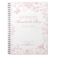 Pink Toile De Jouy Floral Letters to Birthday Girl