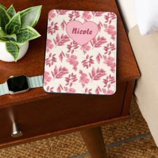 Pink Toile Floral Botanical Vintage Pattern Kindle Cover