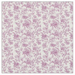 Pink Toile Flowering Branches Fabric