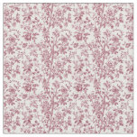 Pink Toile Rose Branches Fabric