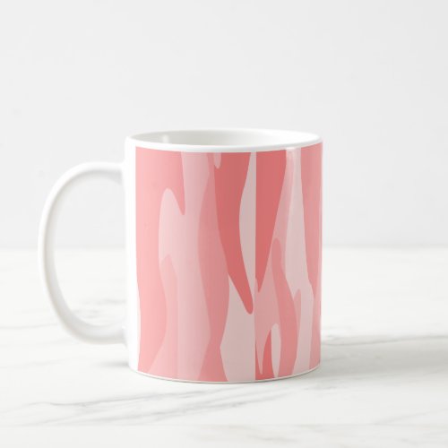 Pink Tone Abstract Camouflage  Coffee Mug