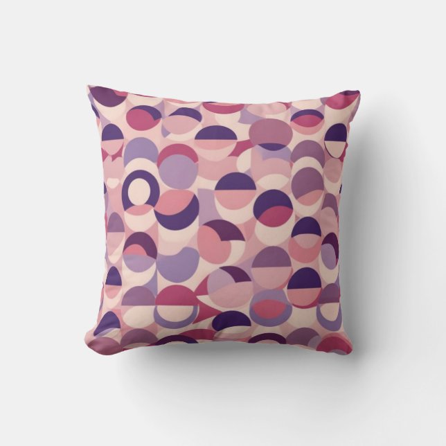 Pink Tone Contemporary Design  Throw Pillow (Front)