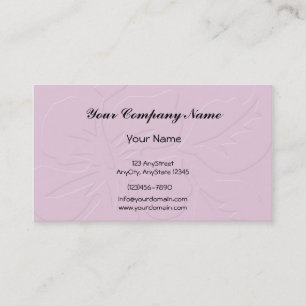 Pink Tone on Tone Hibiscus Business Card