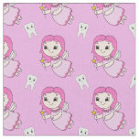 Pink Tooth Fairy Pattern Fabric