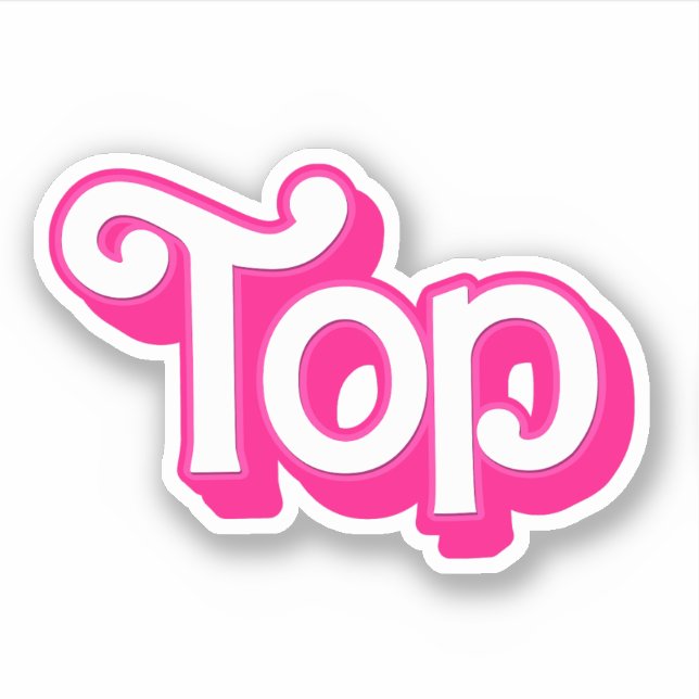 Pink Top Sticker (Front)