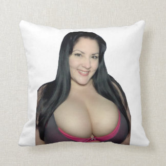 Pink top throw pillow