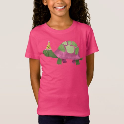 Pink Tortoise Shirt  Turtle Birthday