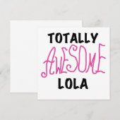 Pink Totally Awesome Lola T-shirts and Gifts (Front/Back)