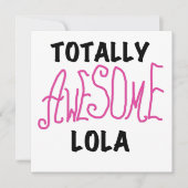 Pink Totally Awesome Lola T-shirts and Gifts (Front)