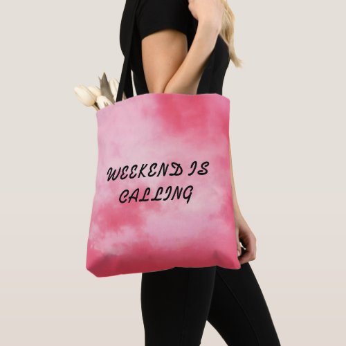 pink tote bagtote bag with texttbag for weekened