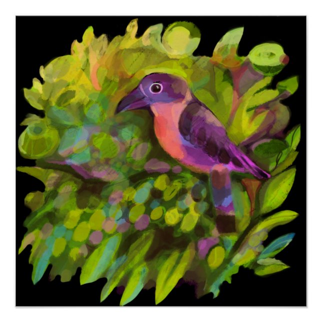 Pink toucanet poster (Front)