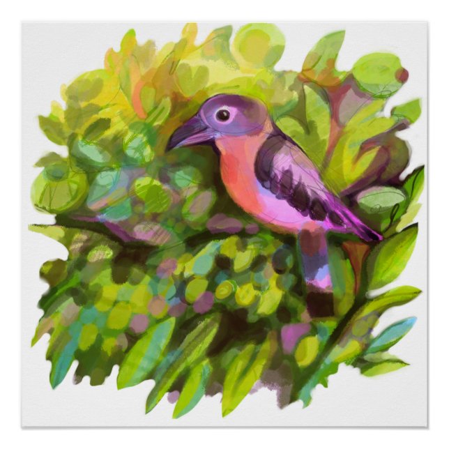 Pink toucanet poster (Front)