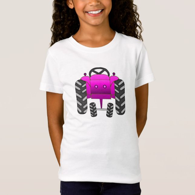 Pink Tractor T-Shirt (Front)