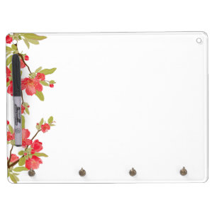 Pink Tree Blossoms Dry Erase Board