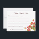 Pink Tree Blossoms Wedding Advice & Wishes Cards<br><div class="desc">Simple and elegant Pink Tree Blossoms Wedding Advice and Wishes Cards.</div>