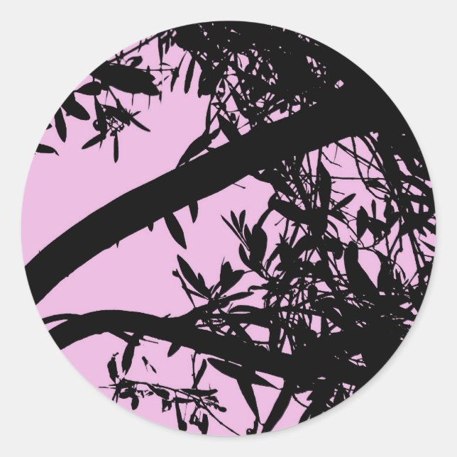 Pink Tree Branch Stickers (Front)