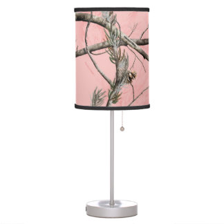Pink Tree Camo Lamp