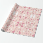PINK TREE CHRISTMAS WRAPPING PAPER