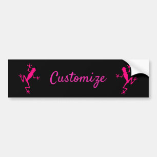 Pink Tree Frog Thunder_Cove Bumper Sticker