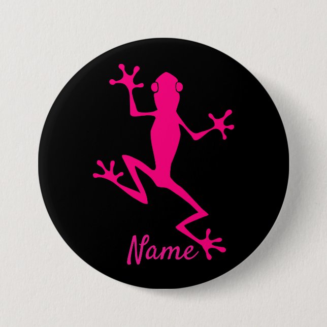 Pink Tree Frog Thunder_Cove  Button (Front)