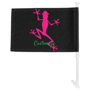 Pink Tree Frog Thunder_Cove Car Flag