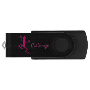 Pink Tree Frog Thunder_Cove Flash Drive