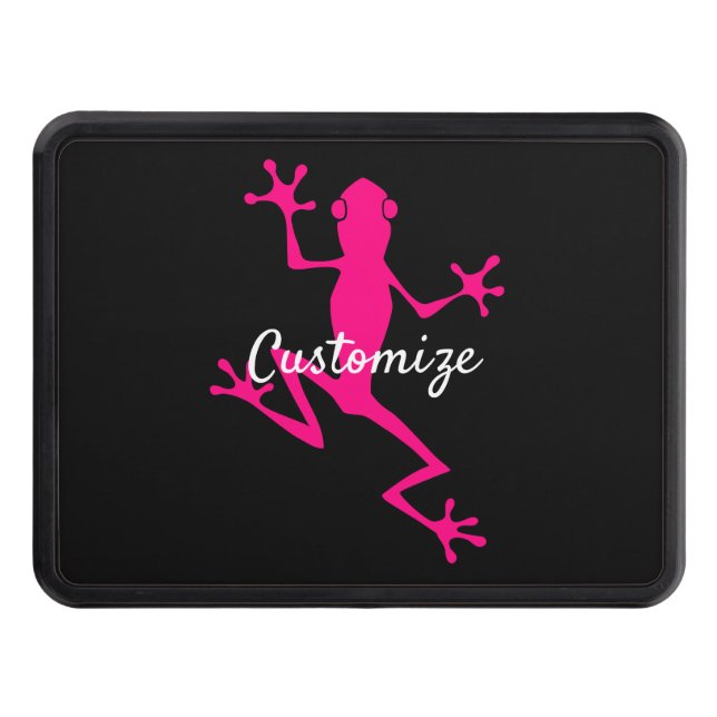 Pink Tree Frog Thunder_Cove  Hitch Cover (Front)