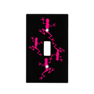 Pink Tree Frog Thunder_Cove Light Switch Cover