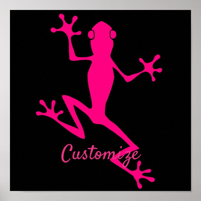 Pink Tree Frog Thunder_Cove Poster (Front)