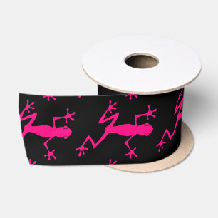 Pink Tree Frog Thunder_Cove Satin Ribbon