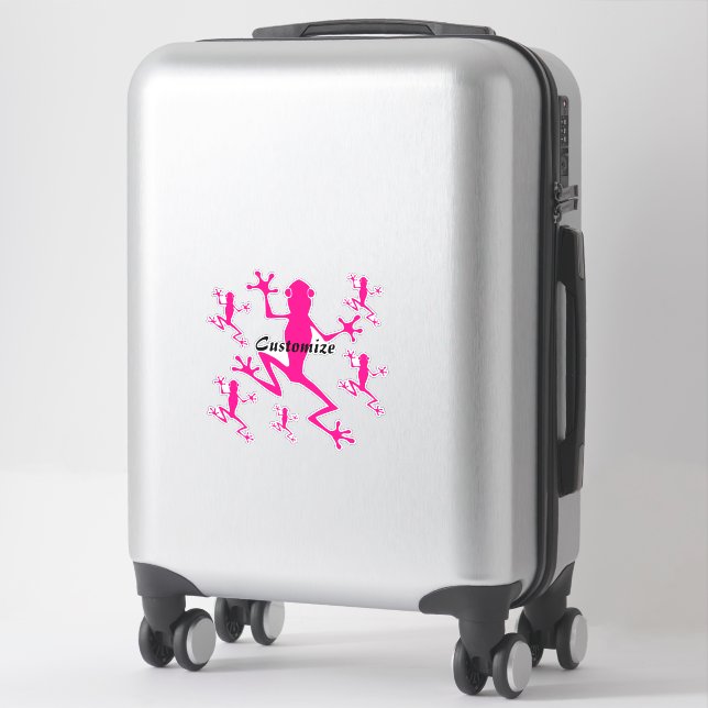 Pink Tree Frog Thunder_Cove Sticker (Suitcase)