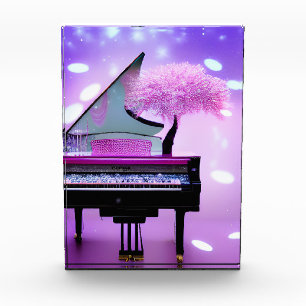Pink Tree Grand Piano Acrylic Award