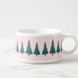 Pink Tree Wilderness Painting Art  Bowl