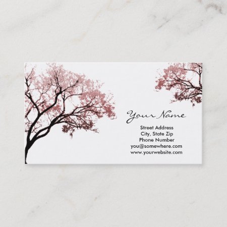 Pink Trees Business Cards