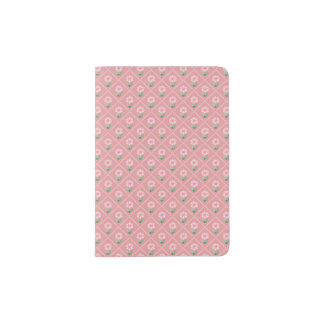 Pink trellis grandmillenial preppy pretty passport holder
