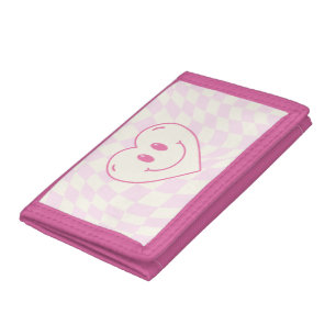 Pink Tri-fold Wallet