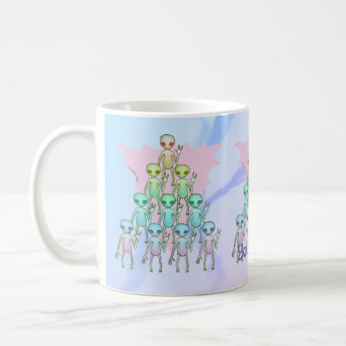 Pink Triangle Alien Coffee Mug