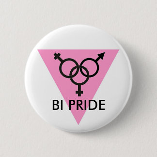 PINK TRIANGLE BI PRIDE SYMBOL BUTTON