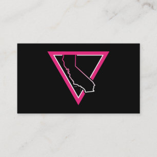 pink triangle california business card