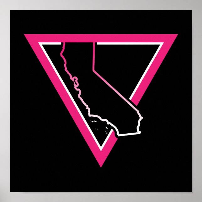 pink triangle california poster (Front)